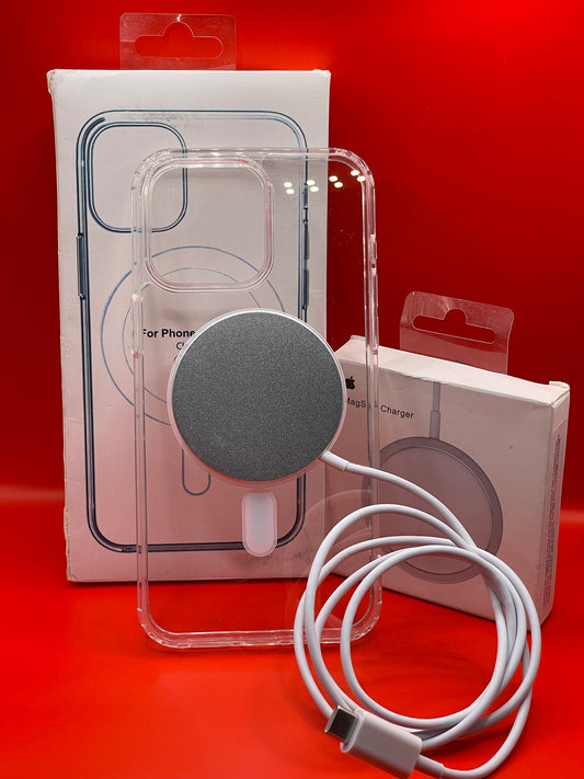 Funda MagSafe Transparente + Cargador MagSafe